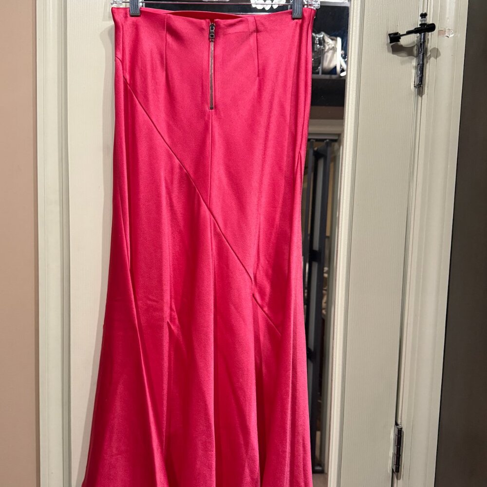 Alice + Olivia  Rosa Asymmetric Slip Skirt - Picture 7 of 8